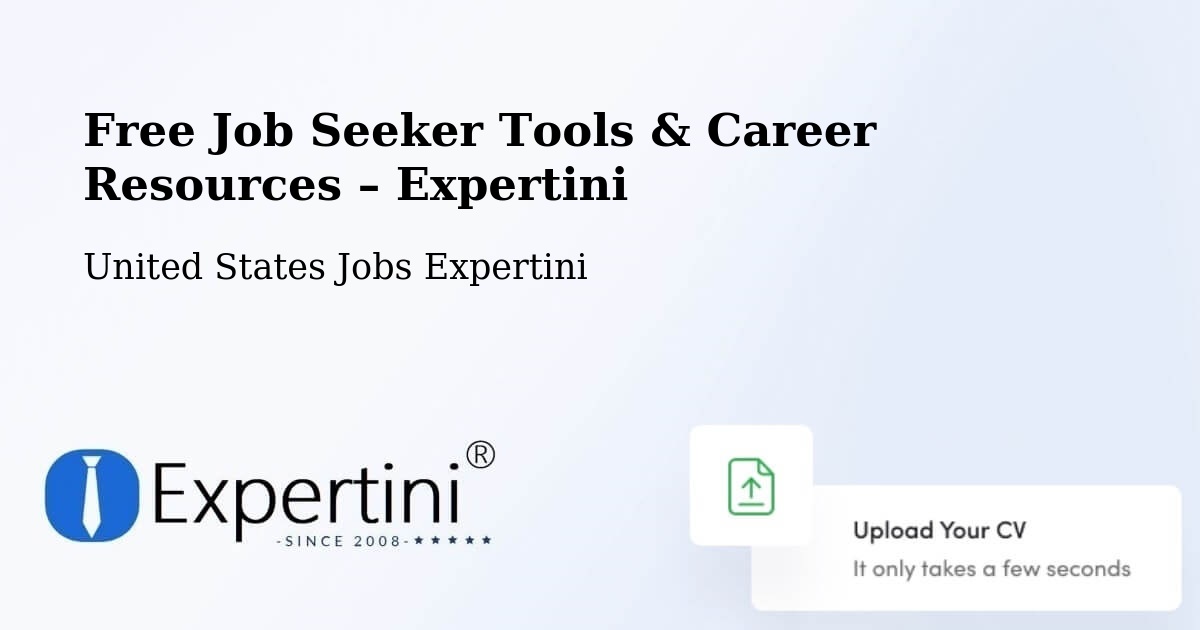 Free Job Seeker Tools & Career Resources – Shawnee - Shawnee, United States Jobs Expertini