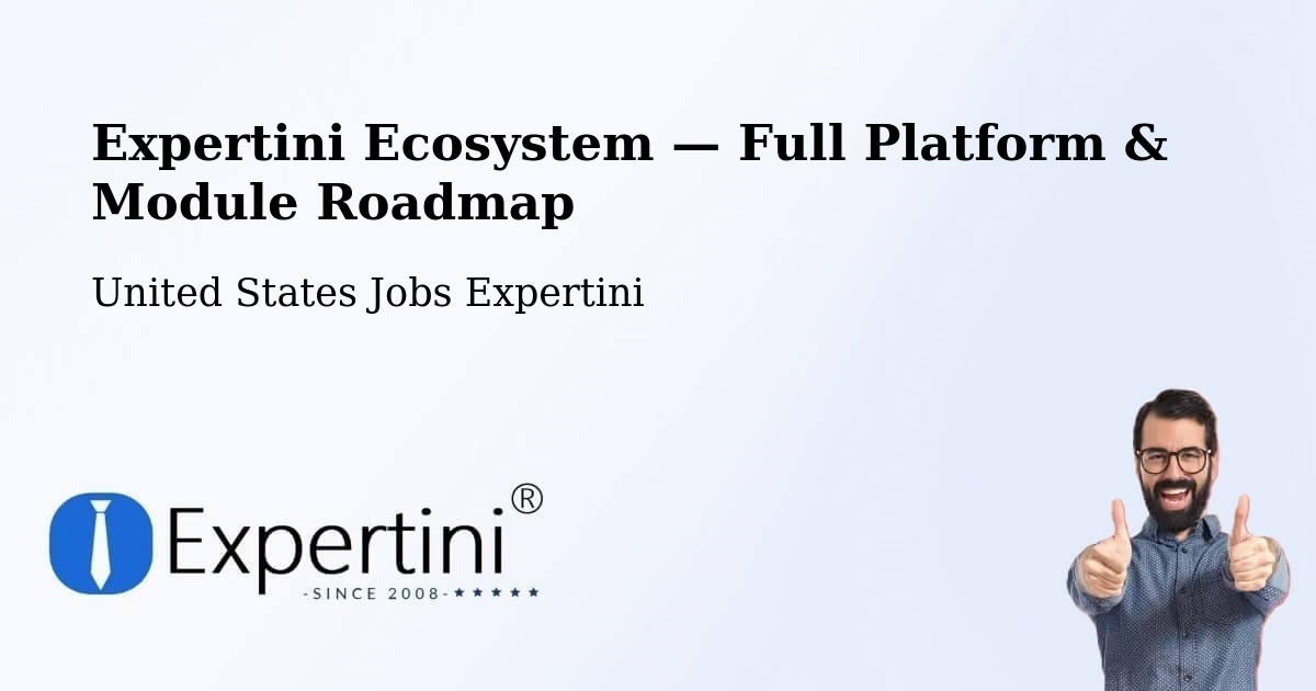 Expertini Ecosystem — Full Platform & Module Roadmap – Shawnee